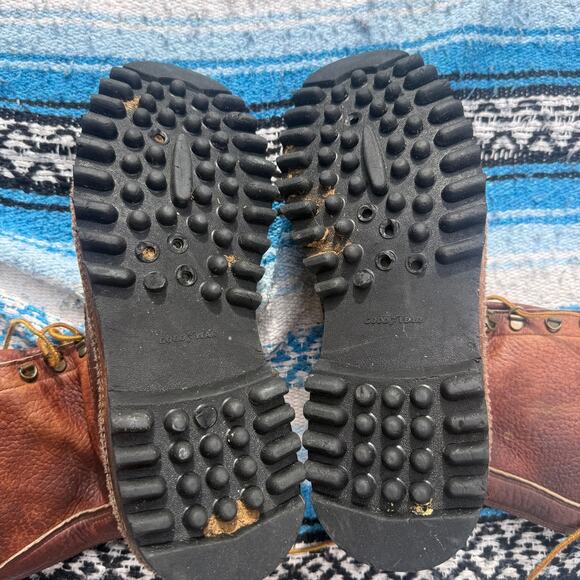 Men’s Vintage W.C Russell Moccasin Sheep Hunter Leather Quilted Lined Boots 10.5 main image 5